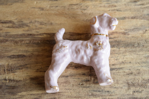 Pink Porcelain Dog